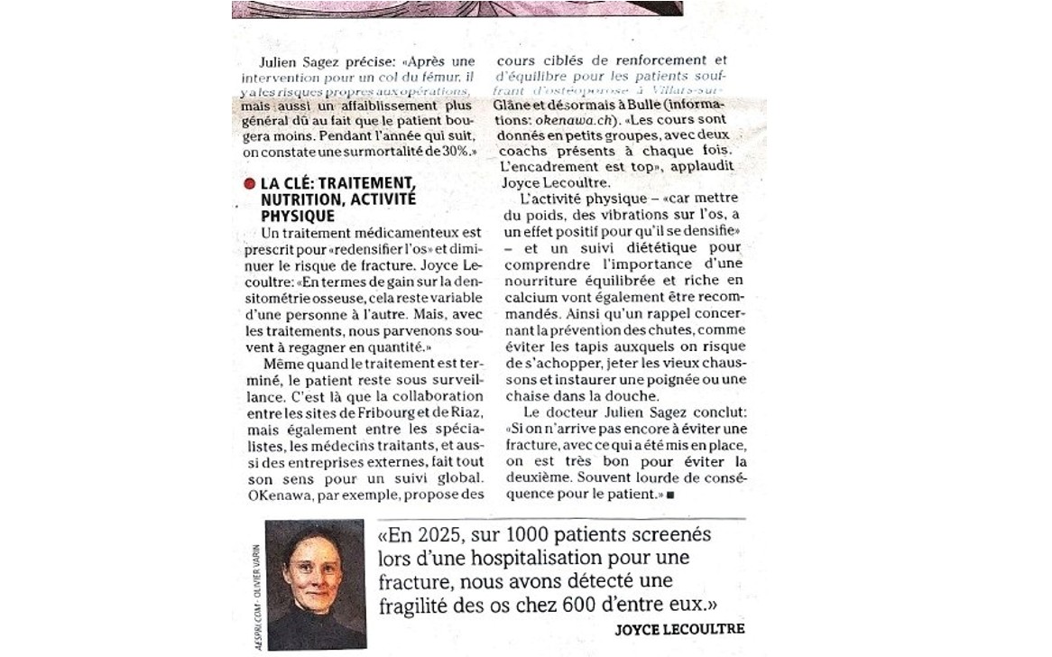 OKenawa dans le Journal de La Gruyère